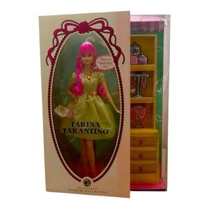 Tarina Tarantino Barbie Doll with Pink Hair and Green Dress